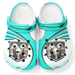 Dodge Crocs Sandals For Men Women, Gift For Dodge Fan CAR181031525718 - Cyan