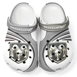 Dodge Crocs Sandals For Men Women, Gift For Dodge Fan CAR181031525718 - Gray