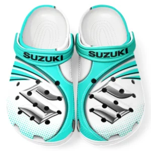Suzuki Crocs Sandals For Men Women, Gift For Suzuki Fan CAR181031525727 - Cyan