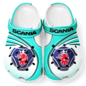 Scania Crocs Sandals For Men Women, Gift For Scania Fan CAR181031525728 - Cyan