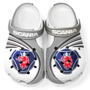 Scania Crocs Sandals For Men Women, Gift For Scania Fan CAR181031525728 - Gray