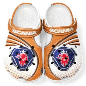 Scania Crocs Sandals For Men Women, Gift For Scania Fan CAR181031525728 - Orange