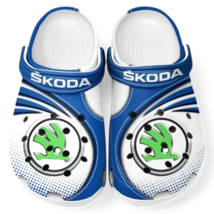 Skoda Crocs Sandals For Men Women, Gift For Skoda Fan CAR181031525729 - Blue
