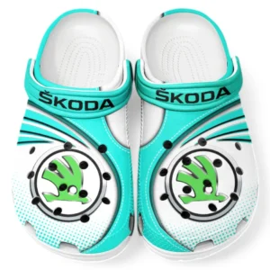 Skoda Crocs Sandals For Men Women, Gift For Skoda Fan CAR181031525729 - Cyan