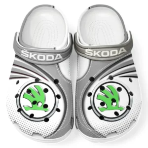 Skoda Crocs Sandals For Men Women, Gift For Skoda Fan CAR181031525729 - Gray
