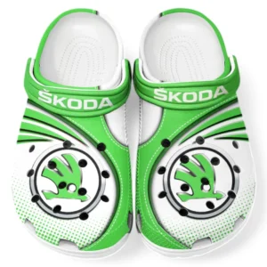 Skoda Crocs Sandals For Men Women, Gift For Skoda Fan CAR181031525729 - Green