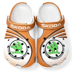 Skoda Crocs Sandals For Men Women, Gift For Skoda Fan CAR181031525729 - Orange