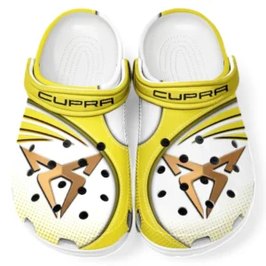 Cupra Crocs Sandals For Men Women, Gift For Cupra Fan CAR181031525731 - Yellow