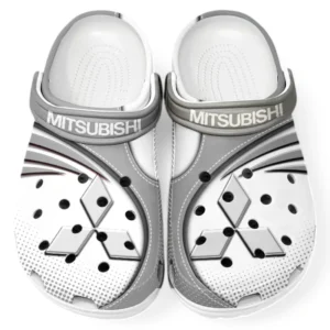 Mitsubishi Crocs Sandals For Men Women, Gift For Mitsubishi Fan CAR181031525732 - Gray