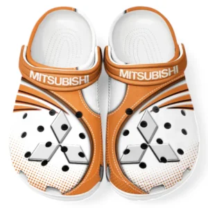 Mitsubishi Crocs Sandals For Men Women, Gift For Mitsubishi Fan CAR181031525732 - Orange