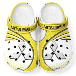 Mitsubishi Crocs Sandals For Men Women, Gift For Mitsubishi Fan CAR181031525732 - Yellow