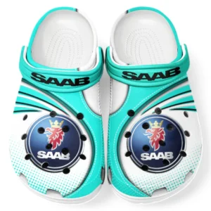 Saab Crocs Sandals For Men Women, Gift For Saab Fan CAR181031525735 - Cyan