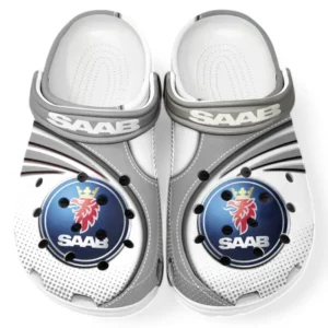 Saab Crocs Sandals For Men Women, Gift For Saab Fan CAR181031525735 - Gray