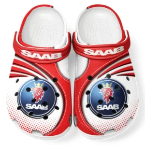 Saab Crocs Sandals For Men Women, Gift For Saab Fan CAR181031525735 - Red