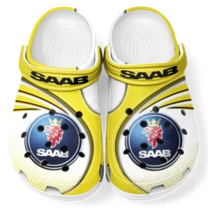 Saab Crocs Sandals For Men Women, Gift For Saab Fan CAR181031525735 - Yellow