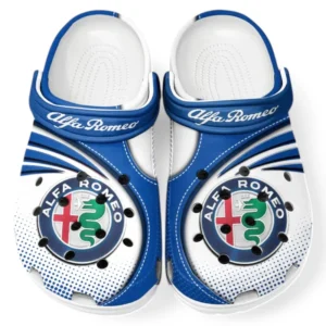 Alfa Romeo Crocs Sandals For Men Women, Gift For Alfa Romeo Fan CAR181031525737 - Blue