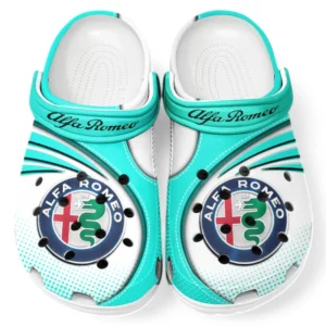 Alfa Romeo Crocs Sandals For Men Women, Gift For Alfa Romeo Fan CAR181031525737 - Cyan