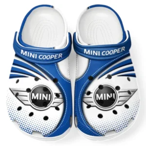 Mini cooper Crocs Sandals For Men Women, Gift For Mini cooper Fan CAR181031525738 - Blue