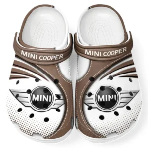 Mini cooper Crocs Sandals For Men Women, Gift For Mini cooper Fan CAR181031525738 - Brown