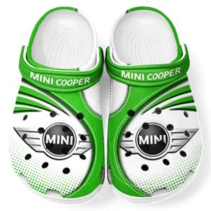 Mini cooper Crocs Sandals For Men Women, Gift For Mini cooper Fan CAR181031525738 - Green