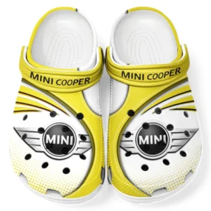 Mini cooper Crocs Sandals For Men Women, Gift For Mini cooper Fan CAR181031525738 - Yellow