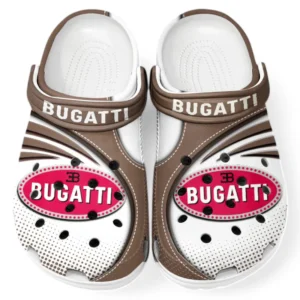 Bugatti Crocs Sandals For Men Women, Gift For Bugatti Fan CAR181031525741 - Brown