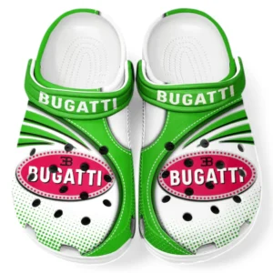 Bugatti Crocs Sandals For Men Women, Gift For Bugatti Fan CAR181031525741 - Green