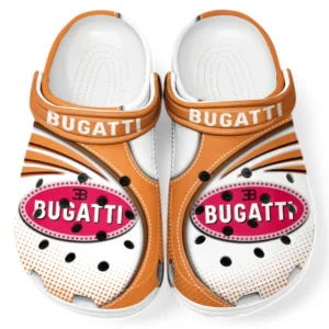 Bugatti Crocs Sandals For Men Women, Gift For Bugatti Fan CAR181031525741 - Orange