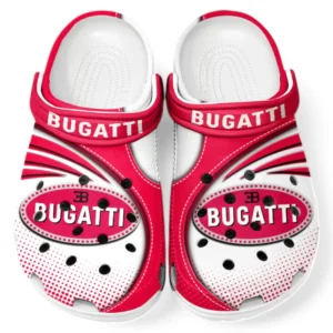 Bugatti Crocs Sandals For Men Women, Gift For Bugatti Fan CAR181031525741 - Red