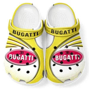 Bugatti Crocs Sandals For Men Women, Gift For Bugatti Fan CAR181031525741 - Yellow