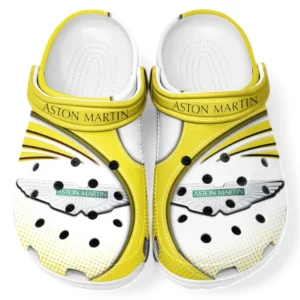 Aston Martin Crocs Sandals For Men Women, Gift For Aston Martin Fan CAR181031525747 - Yellow