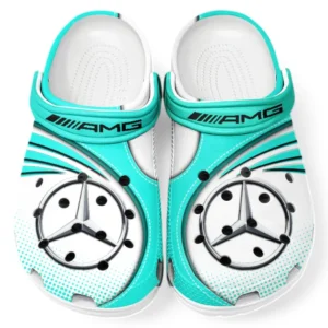 AMG Crocs Sandals For Men Women, Gift For AMG Fan CAR181031525748 - Cyan