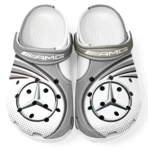 AMG Crocs Sandals For Men Women, Gift For AMG Fan CAR181031525748 - Gray