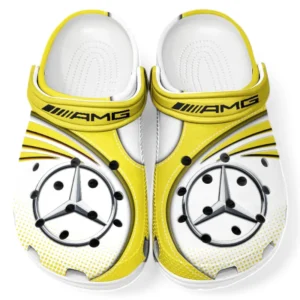 AMG Crocs Sandals For Men Women, Gift For AMG Fan CAR181031525748 - Yellow
