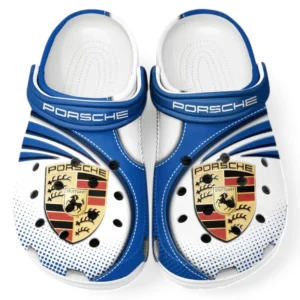 Porsche Crocs Sandals For Men Women, Gift For Porsche Fan CAR181031525750 - Blue