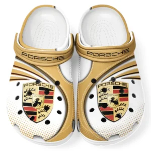 Porsche Crocs Sandals For Men Women, Gift For Porsche Fan CAR181031525750 - Brown