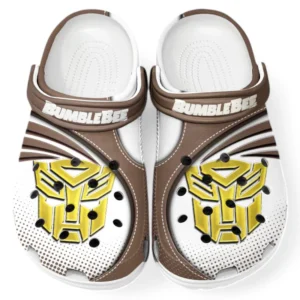 Bumblebee Crocs Sandals For Men Women, Gift For Bumblebee Fan CAR181031525751 - Brown