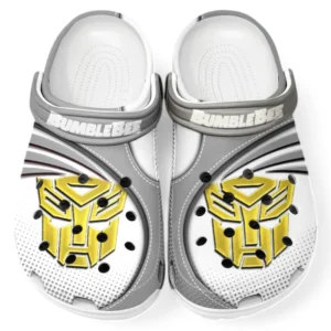 Bumblebee Crocs Sandals For Men Women, Gift For Bumblebee Fan CAR181031525751 - Gray