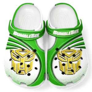 Bumblebee Crocs Sandals For Men Women, Gift For Bumblebee Fan CAR181031525751 - Green