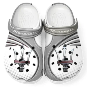 Maserati Crocs Sandals For Men Women, Gift For Maserati Fan CAR181031525754 - Gray