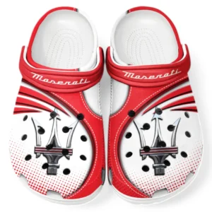 Maserati Crocs Sandals For Men Women, Gift For Maserati Fan CAR181031525754 - Red
