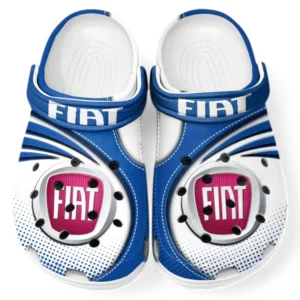 Fiat Crocs Sandals For Men Women, Gift For Fiat Fan CAR181031525755 - Blue