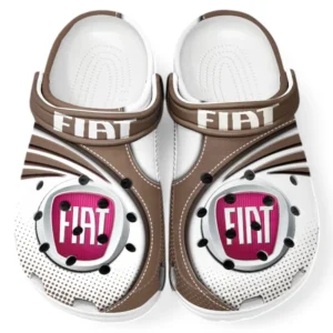 Fiat Crocs Sandals For Men Women, Gift For Fiat Fan CAR181031525755 - Brown