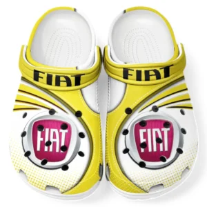 Fiat Crocs Sandals For Men Women, Gift For Fiat Fan CAR181031525755 - Yellow