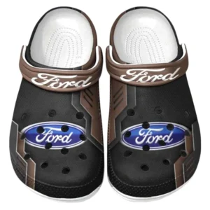 Ford Crocs Shoes, Clogs Men Women, Gift For Ford Fan CAR185031525224 - Brown