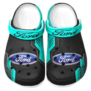 Ford Crocs Shoes, Clogs Men Women, Gift For Ford Fan CAR185031525224 - Cyan