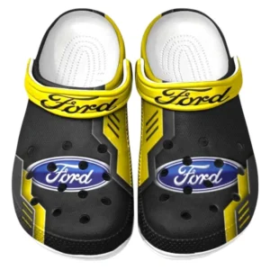 Ford Crocs Shoes, Clogs Men Women, Gift For Ford Fan CAR185031525224 - Yellow