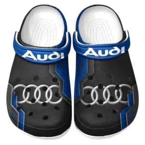 Audi Crocs Shoes, Clogs Men Women, Gift For Audi Fan CAR185031525225 - Blue