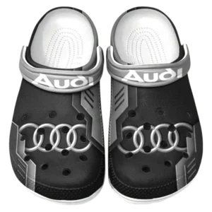 Audi Crocs Shoes, Clogs Men Women, Gift For Audi Fan CAR185031525225 - Gray