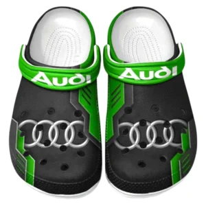 Audi Crocs Shoes, Clogs Men Women, Gift For Audi Fan CAR185031525225 - Green